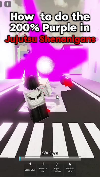 How to do 200% Purple in Jujutsu Shenanigans|| #jujutsukaisen #roblox #pvp