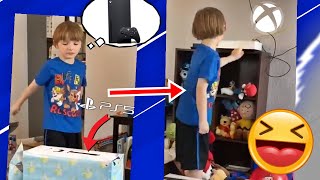 GANHOU PS5 DO PAI E NÃO QUIS NEM ABRIR A CAIXA😂😂😂