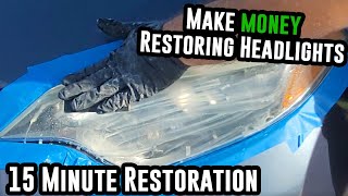 Start your own headlight restoration business |  $450 in 4 hours!