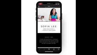 Her Ambition Link - Link-in-Bio Mobile Showit Template screenshot 5