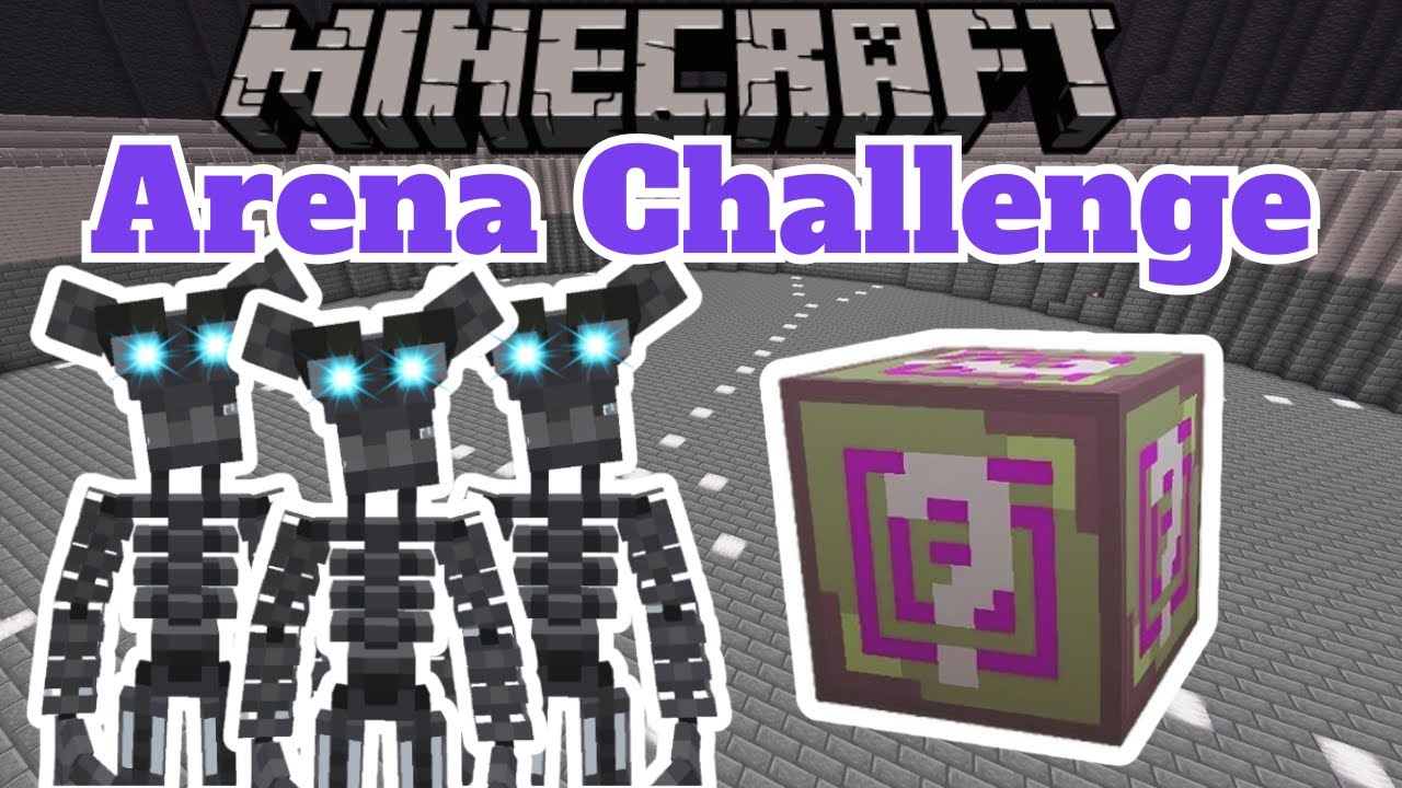 Minecraft: FNAF ENDOSKELETON ARENA CHALLENGE – Lucky Block Mod – Modded Mini-Game