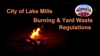 Lake Mills Police Pointer - City Burning Regulations