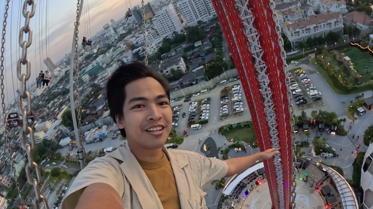 Dishka First Ride SkyFlyers - first ride reaction | Asiatique the Riverfront | Funtime ...