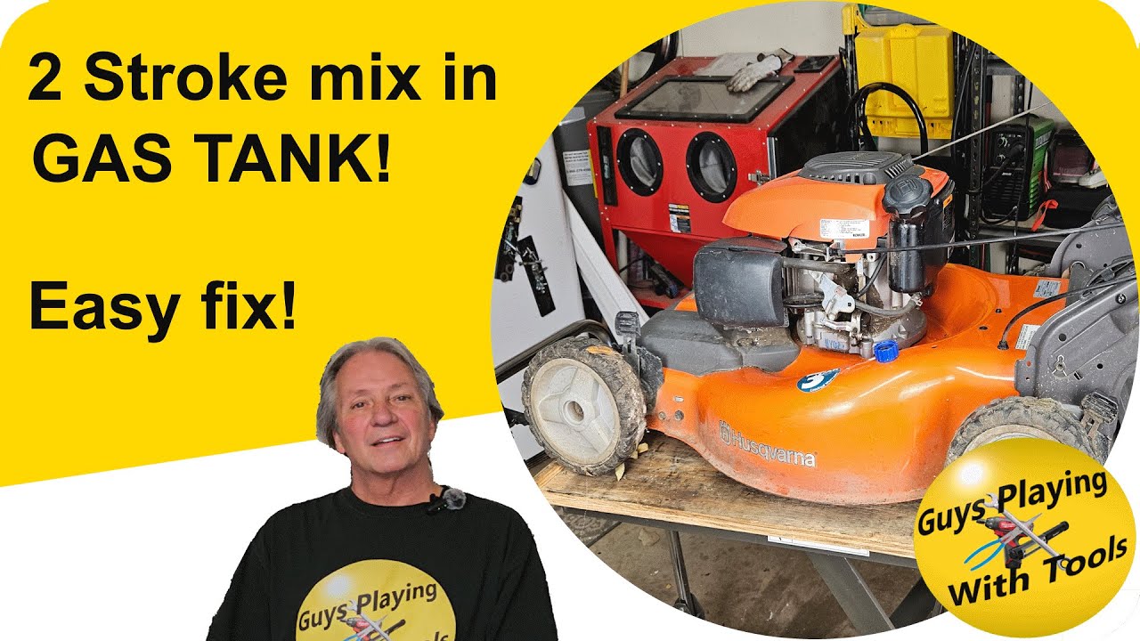Accidentally put 2 stroke mix in the mower