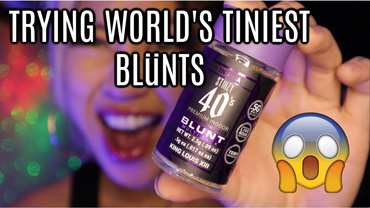 Пробуем самые крошечные в мире блунты | Stiiizy 40s | Кимми Тан