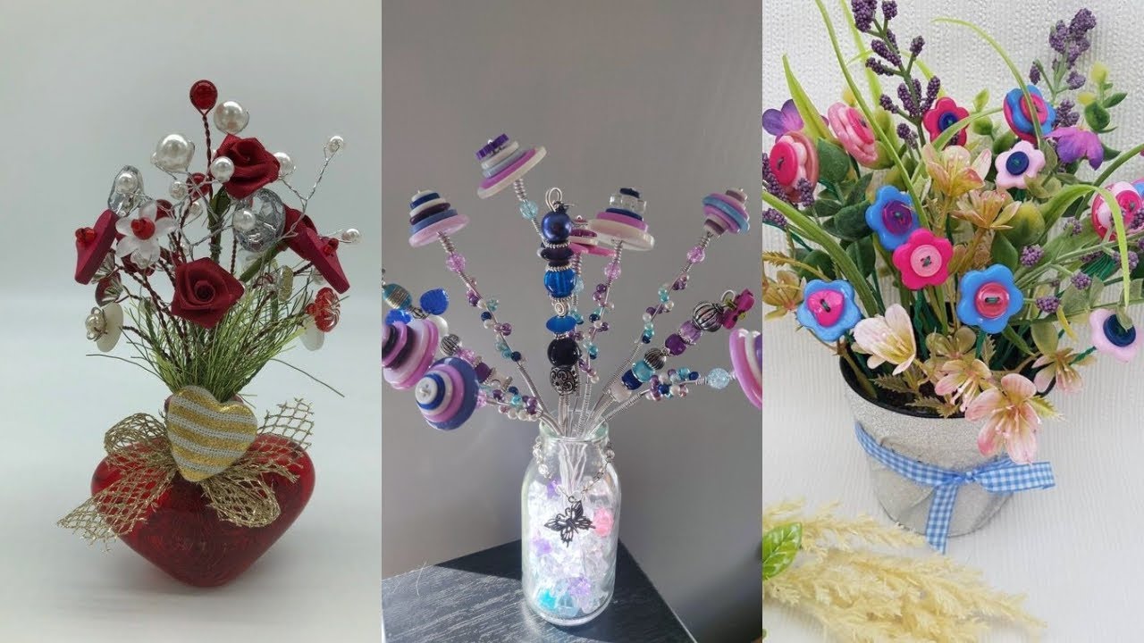 Button Flowers Creative Bouquet Ideas
