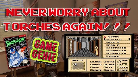 #Shadowgate  Shadowgate Game Genie NES - Never worry about Torches again!!!
