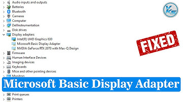 ✅ How To Fix Device Manager Shows Microsoft Basic Display Adapter Under Display Adapters