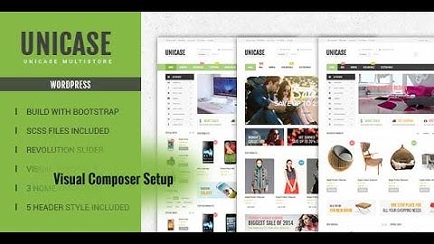 Step-4 : Visual Composer Setup - Unicase Electronics Store WooCommerce Theme