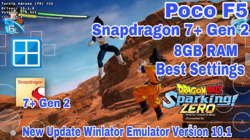  Winlator Emulator V.10.1 Android DRAGON BALL Sparking! ZERO Poco F5 Snapdragon 7+Gen 2 Game Play