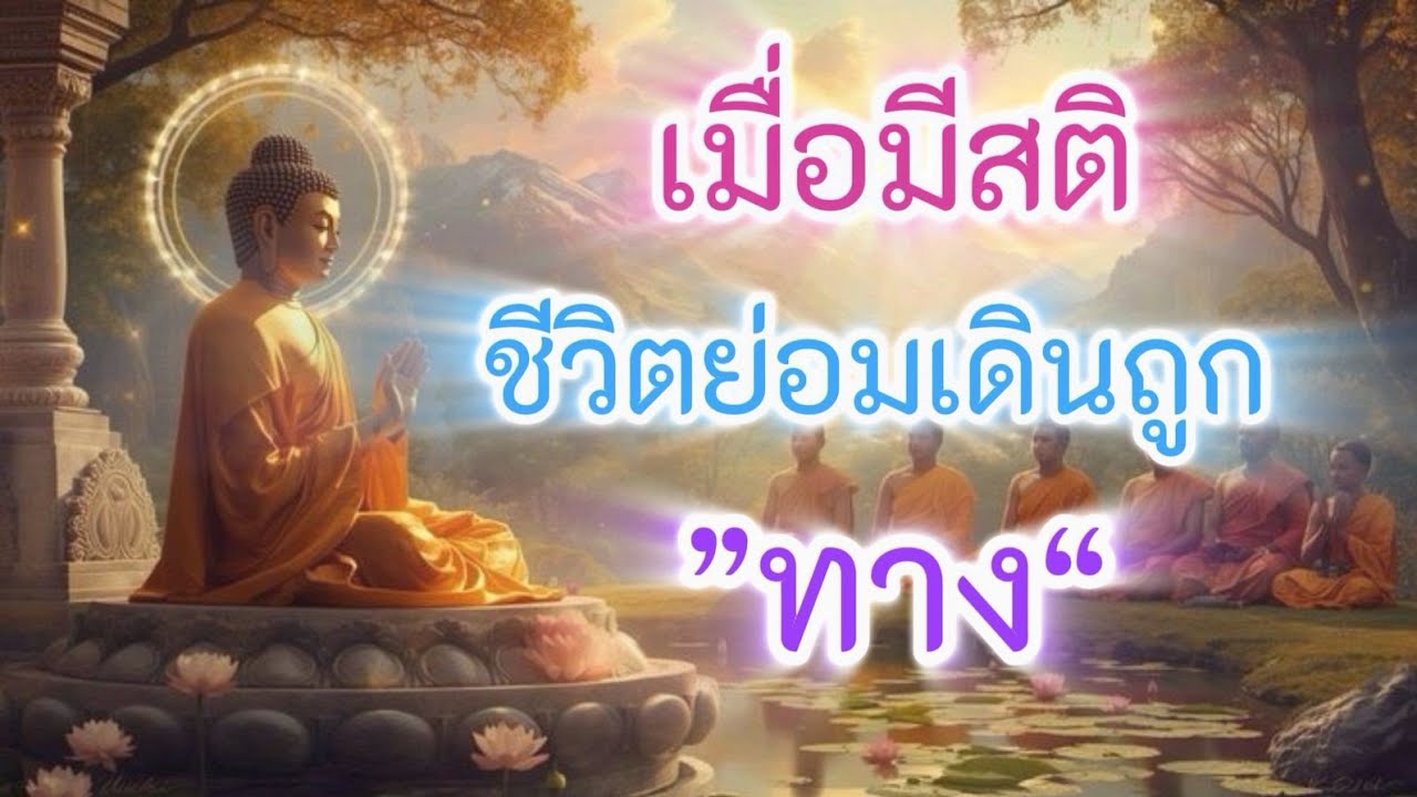 เมื่อมีสติชีวิตย่อมเดินถูกทาง#มีสติชีวิตเปลี่ยน#ธรรมะสอนใจ#สติปัฏฐาน#ทางสายกลาง