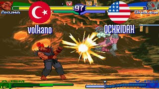 FT3 @sfa3: volkano (TR) vs OCXRIDAH (US) [Street Fighter Alpha 3 Fightcade] Aug 23