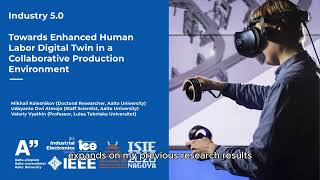 IEEE IES ISIE 2026 Winner - Industry 5.0 - Human-Centric Production Environment Digital Twin