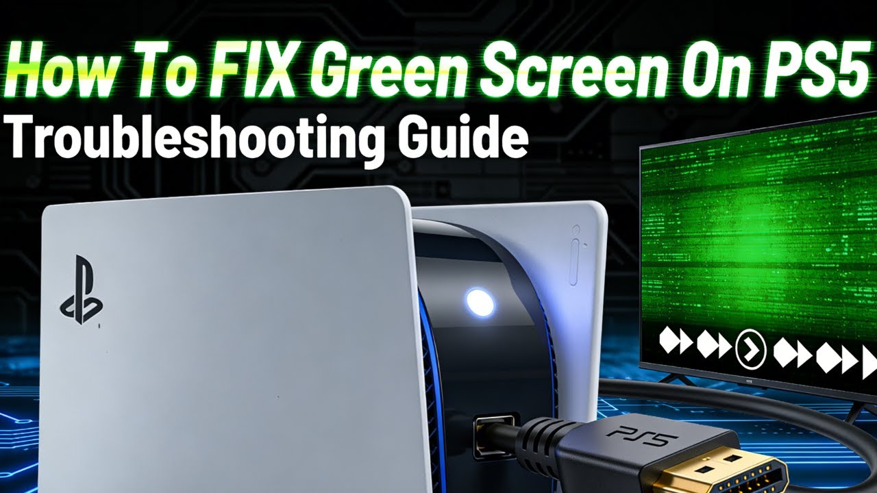 How To FIX Green Screen On PS5 - YouTube