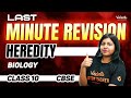Last minute revision heredity  class 10 biology  cbse 2024  sandra maam