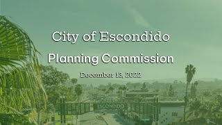 Audio - Planning Commission - December 13, 2022
