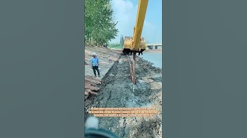 Streamlined Construction:Piling with Excavators