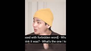 V Testing His Forbidden Words run Bts 155