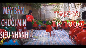 Máy thái chuối mịn đa năng takyo ở long an giá rẻ, băm rau, băm cỏ