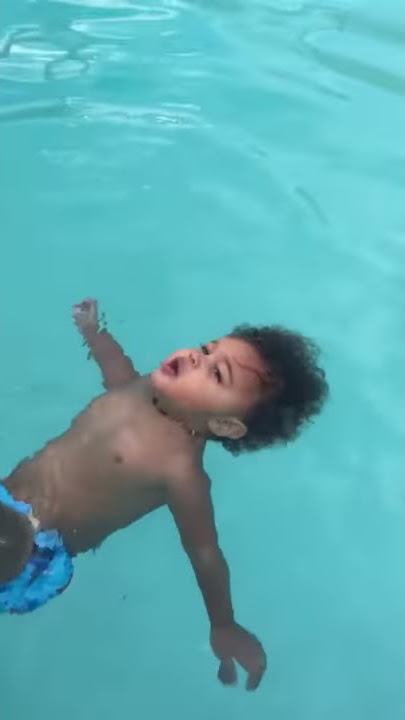 Baby swimming