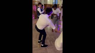 Joey tries to dance at Garnt and Sydney's wedding