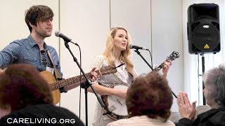 Ashley Campbell + Shannon Campbell play Gentle On My Mind by Glen Campbell at Abe's Garden Nashville