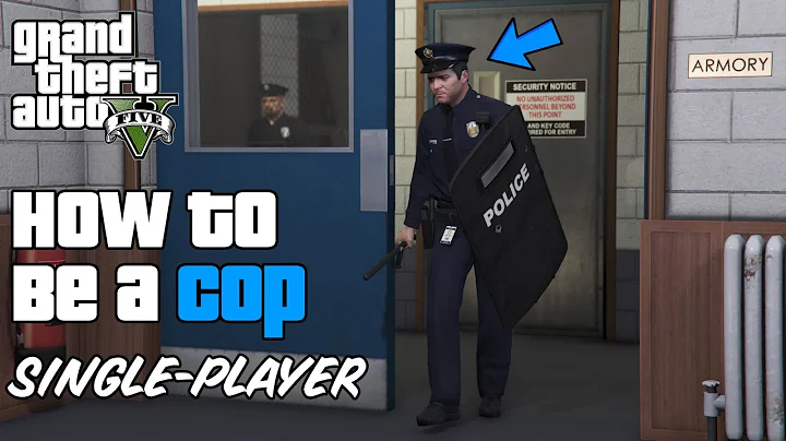 GTA 5 - How To Join the Police! (Police Uniform, Free Weapons, SWAT Shield)