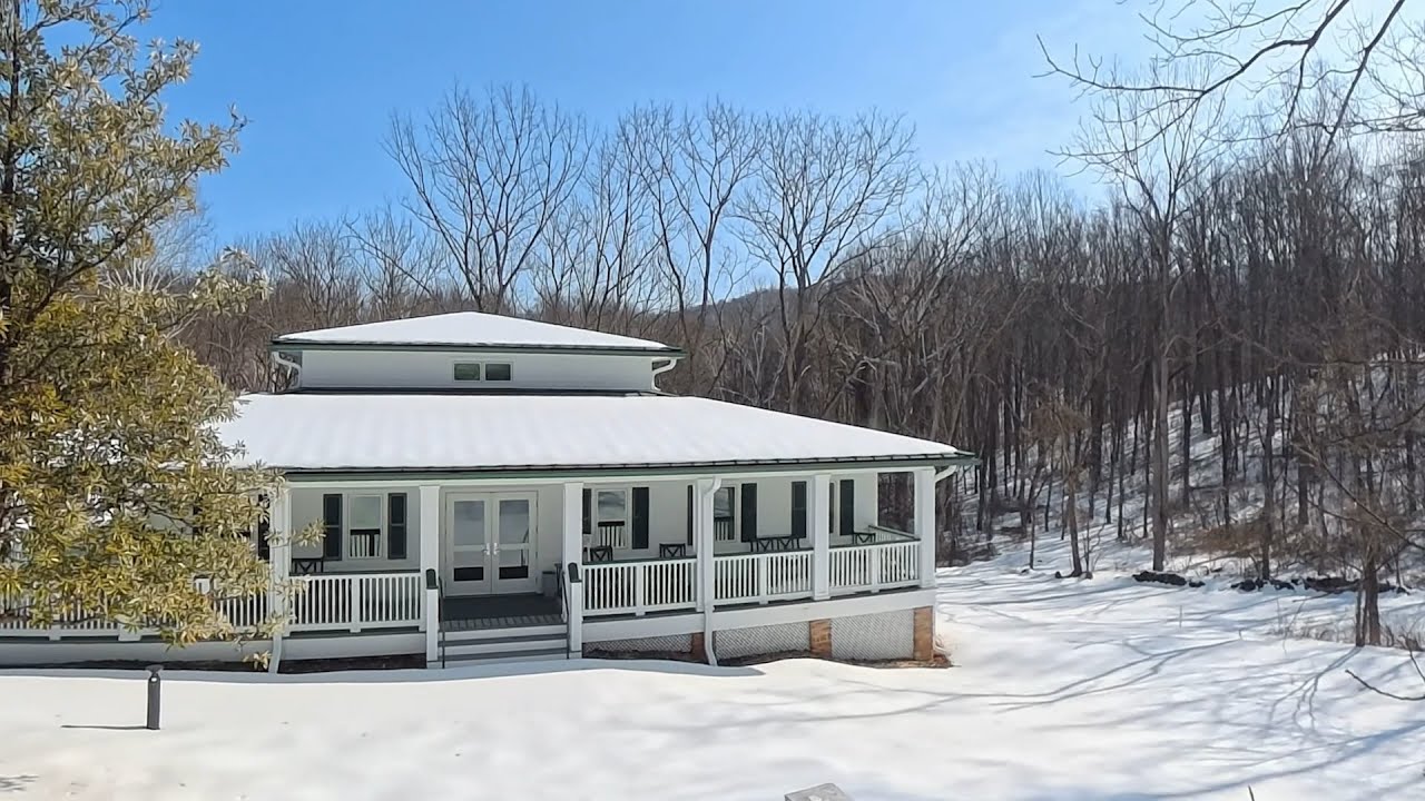 SRF Greenfield Retreat in the snow