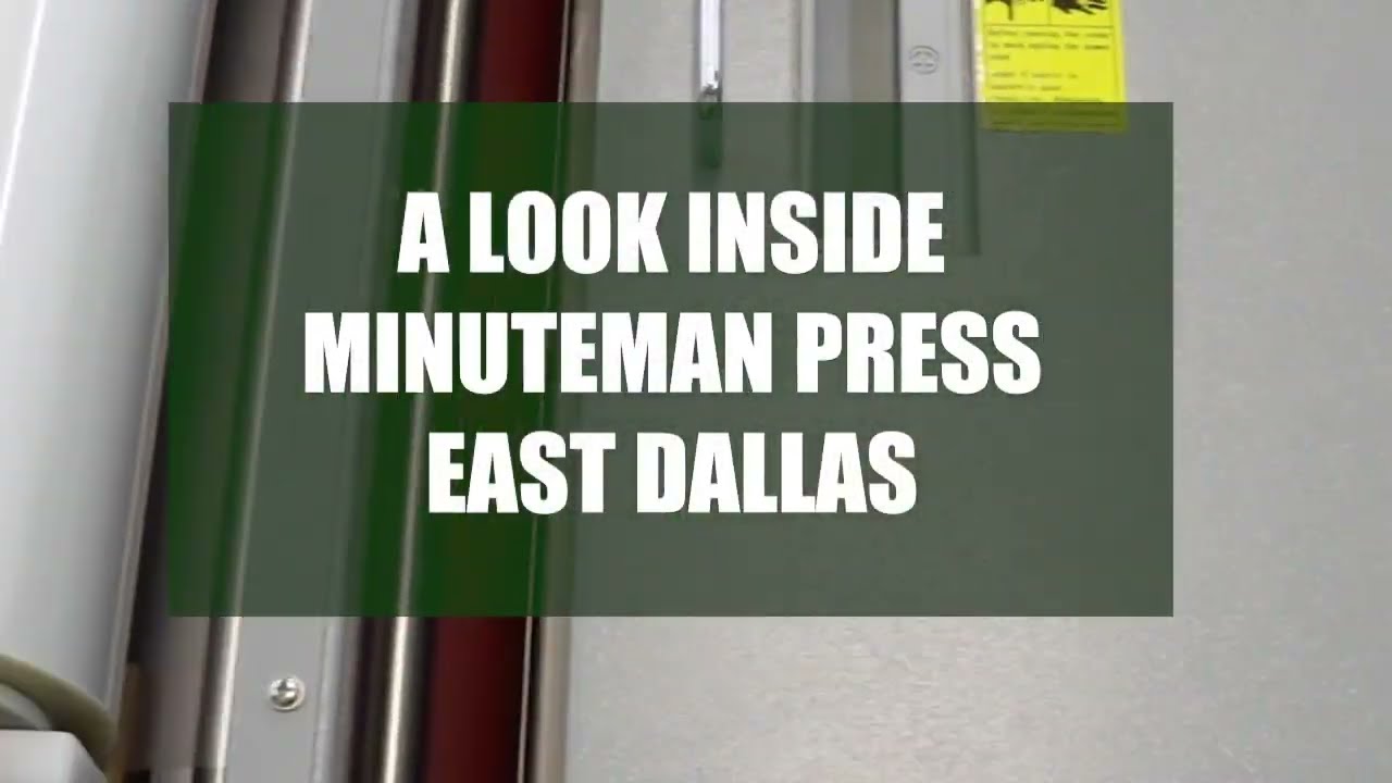 A look inside Minuteman Press East Dallas