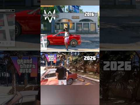 GTA 6 vs WATCH DOGS 2 - Car Door Comparison