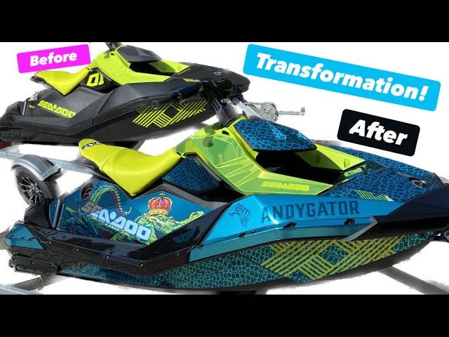 Sea-Doo Spark Trixx Graphics Kit – Decals & Stickers For 2UP Or 3UP Jet Ski