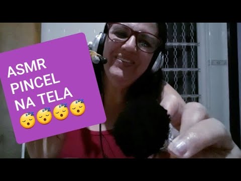 ASMR PORTUGUÊS PINCEL NA TELA