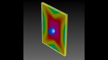 Steel ball impact on glass FEA analysis