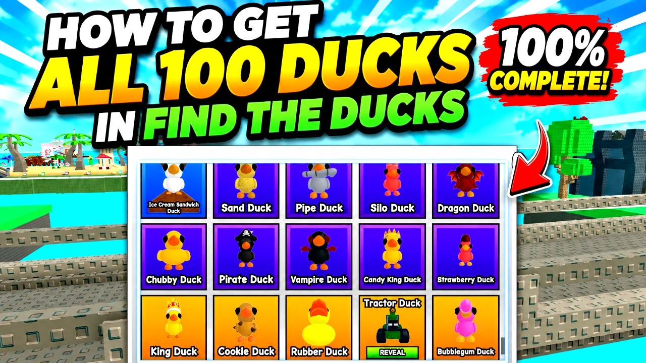 All 100 Ducks in Find The Ducks *Roblox* (Walkthrough) (How To Get All ...