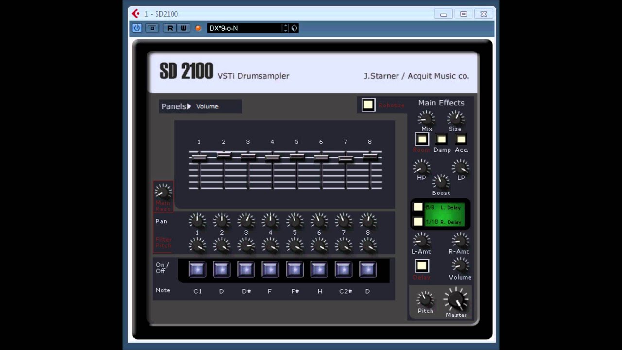SD 2100 vsti drumsampler by j starner ACQUIT MUSIC CO YouTube