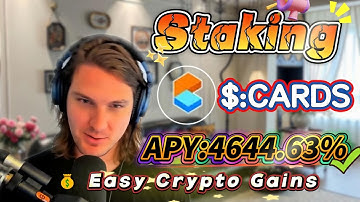 🚀 Solana zero-risk mining tutorial — real CARDS staking with 4644.63% APY rewards delivered!