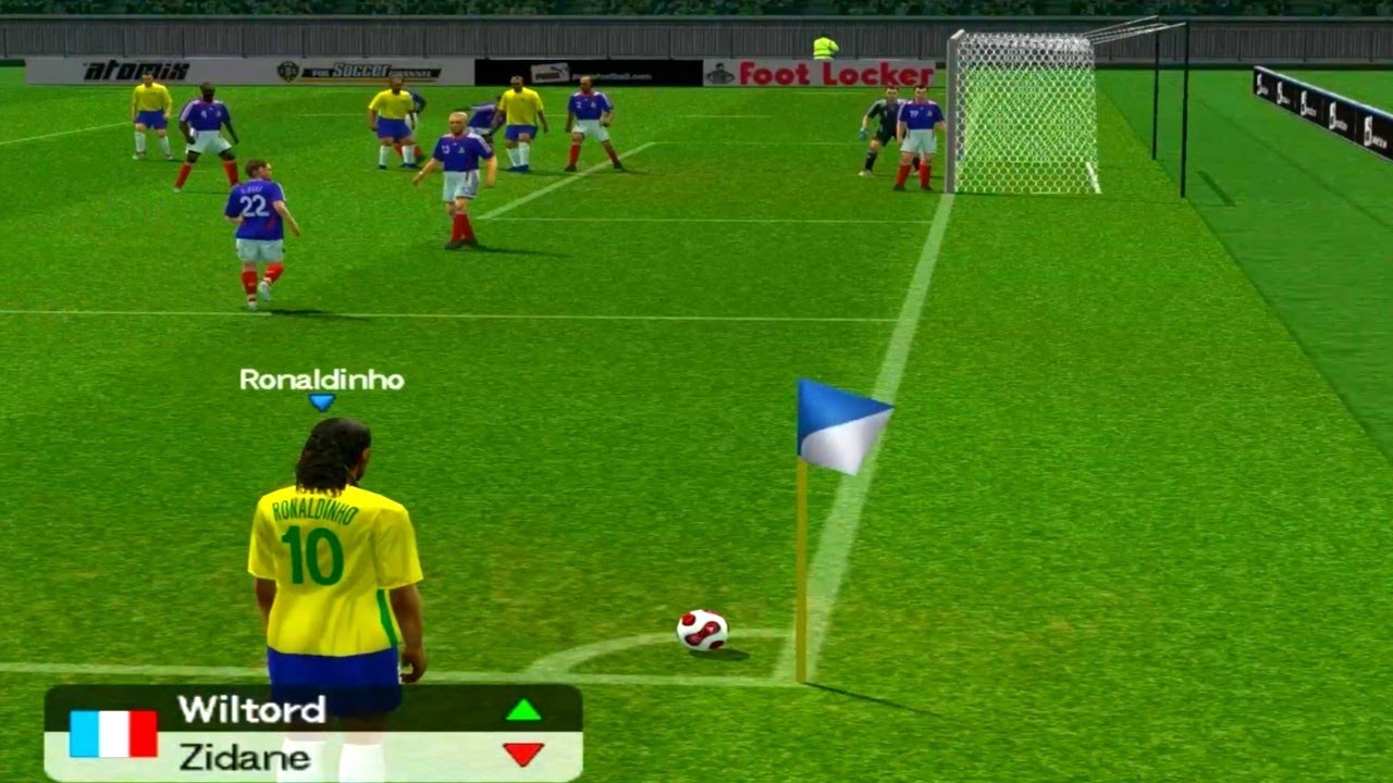 Winning Eleven 2007 - FRANCE vs BRAZIL Quarter Final WC 2006 fullHD PS2 Gameplay ( PCXS2 )