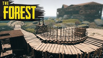 ISLAND DOCK! The Forest Hard Survival S3 Episode 33