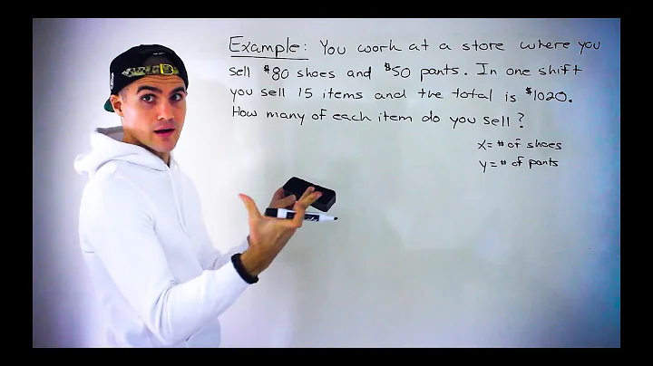 Grade 10 Math (Ontario, Canada) - Linear Systems Word Problem using Elimination