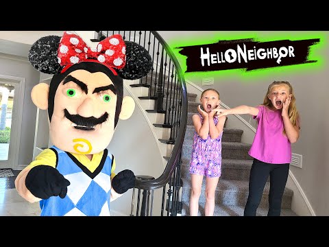 Hello Neighbor in Real Life Hides Our Disney Figures! Should We Take Him to Disneyland?