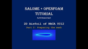 SALOME + OpenFOAM Tutorial: NACA 0012 Airfoil Part 2