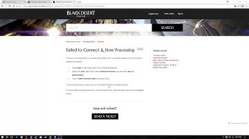 Black Desert Online  Failed to connect issue fix