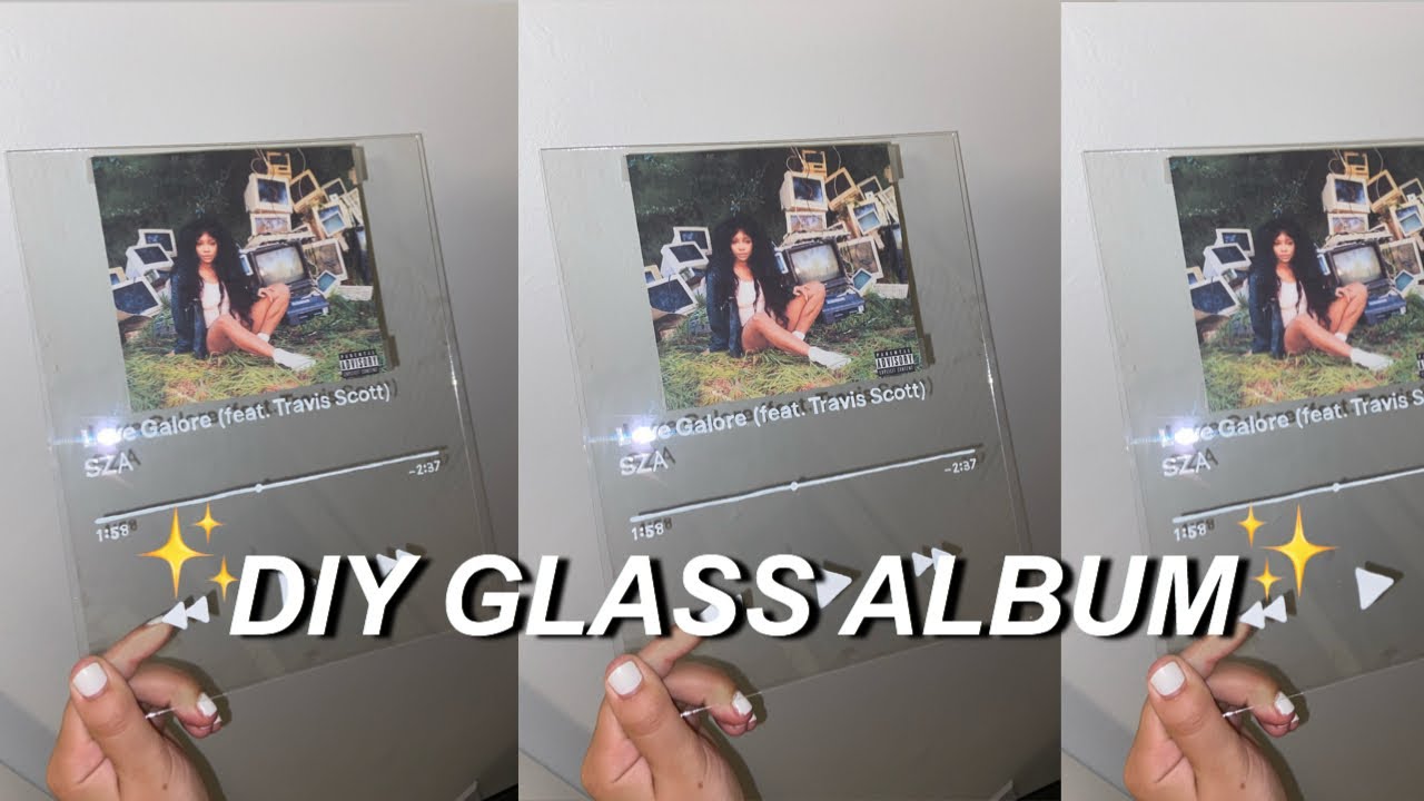Diy Glass Album Cover Easy And Cheap Tiktok Youtube
