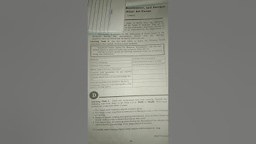 MAPEH(Music) 9 Quarter 1 Week 3:Learning Task 1