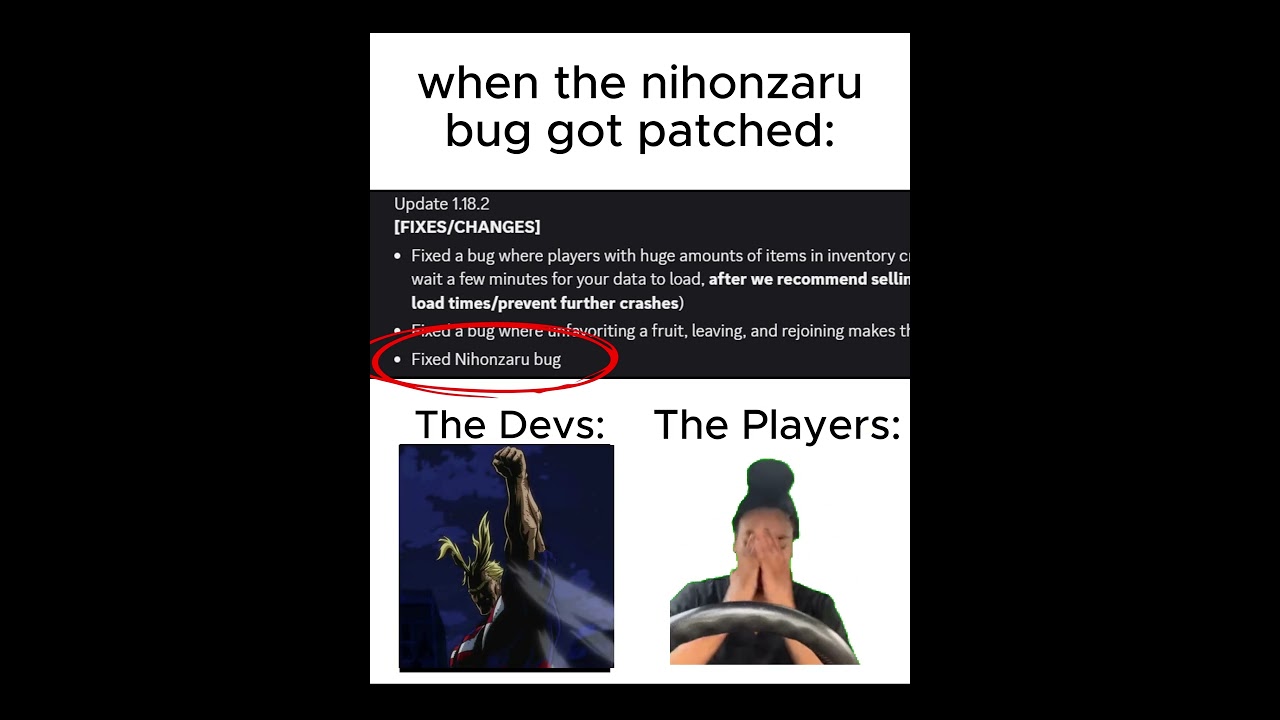 Nihonzaru bug 😭 