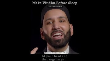 Make Wudhu Before Sleep | Imam Omar Suleiman | Hadith