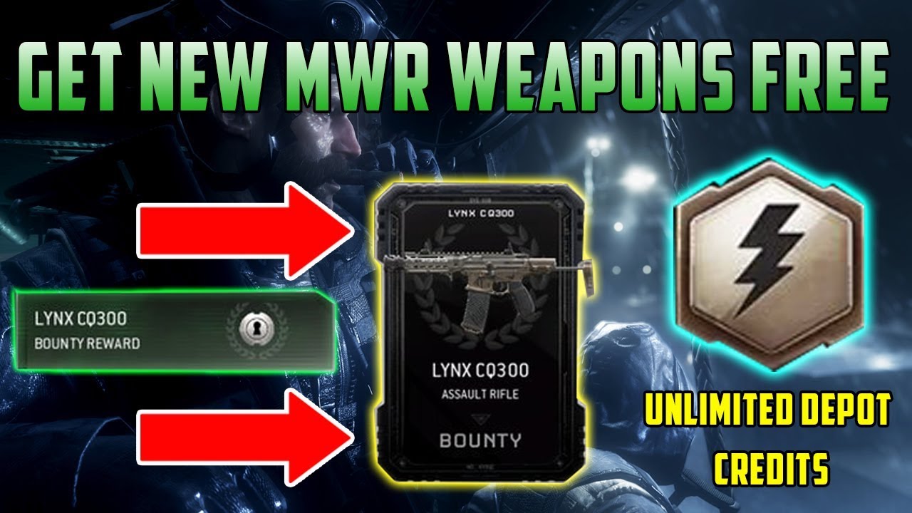 MWR NEW WEAPONS! LYNX CQ300 & PK-PSD9 FREE GLITCH! MWR UNLIMITED DEPOT CREDITS GLITCH! MWR GLITCHES!