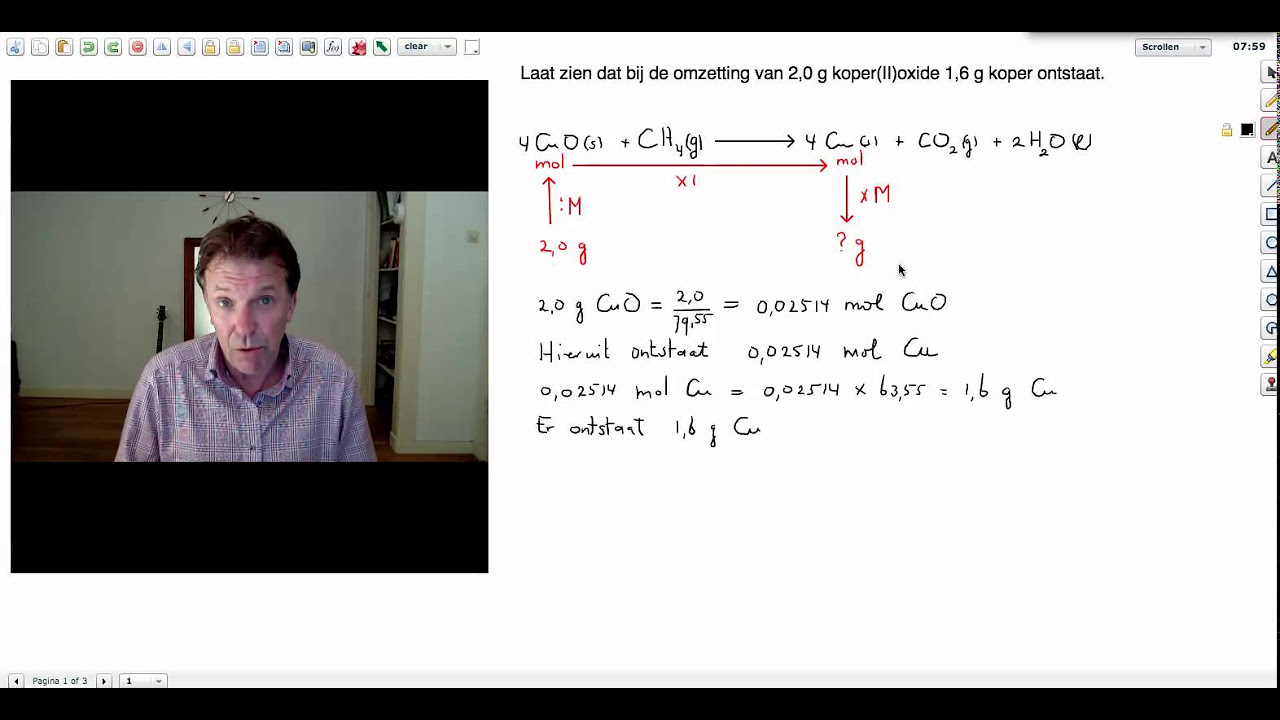 Instructiefilmpje chemische reacties balanceren