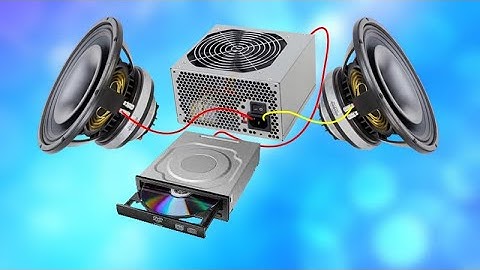 How to Turn a CD ROM Old & Into a Stereo Music Player / DIY Powerful Bass amplifier