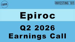 Epiroc Q2 2026 Earnings Call | Revenues Rise 10% to SEK 16.7B on Sustained Mining Market Demand